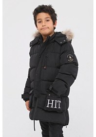 Resim Erkek Çocuk Mont 51233s Siyah 