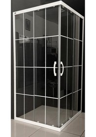 Resim Durul Duşakabin Kare Beyaz Çizgi 5mm H:190 Beyaz 