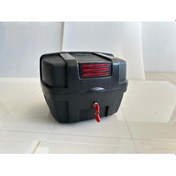 Resim First Bag 35 Litre Kırılmaz Reflektörlü Kendinden Tablalı Motosiklet Çantası Siyah 