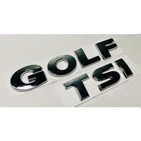 Resim Volkswagen Golf 7 2013 - 2017 Tsi Arka Bagaj Yazısı Krom Set 