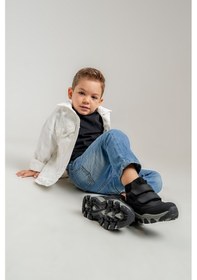 Resim Mnpc Erkek Çocuk Siyah Hakiki Deri Suya Dayanıklı Anatomik Günlük Bot 25k2b110342 Siyah 