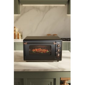 Resim Fressi FR-MF01 Vintage Retro 46 Litre Turbo, Lambalı, Termostatlı, Saatli Midi Fırın 2000W 