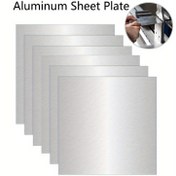 Resim 1 adet Alüminyum Düz Tabak Kalınlık1/1.5/2/3mm 150x150mm / 5.9x5.9in Alüminyum Levha DIY Malzeme Lazer Kesim Çerçeve Metal Levha 