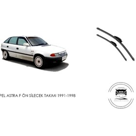 Resim Opel Astra F Ön cam Silecek seti 1991-1998 arası 