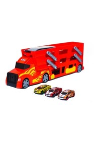 Resim King Toys 3 Katlı Araç Taşıyıcı Tır - Araba Fırlatıcı Cars Transporter Tır Oyun Seti 