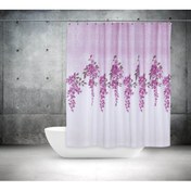 Resim Zethome Banyo Perdesi 2x120x200 Çift Kanat Duş Perdesi Halka Duşakabin Perdesi 7359 