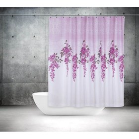 Resim Zethome Banyo Perdesi 2x120x200 Çift Kanat Duş Perdesi Halka Duşakabin Perdesi 7359 