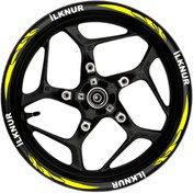 Resim Ogec Worx Özel isim Beyaz yazılı sarı pençe şeritli 