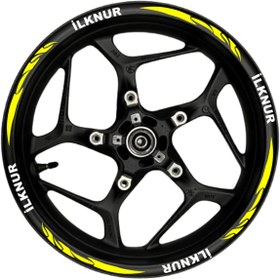 Resim Ogec Worx Özel isim Beyaz yazılı sarı pençe şeritli 