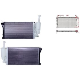 Resim Fiat Panda 1.1 1.2 4X4 1.2 LPG 2003 Sonrası Su Radyatörü Mekanik Mt 548X317X17 