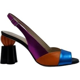 Resim Poletto Hakiki Deri Sandalet Topuklu 319 255-490 10011 