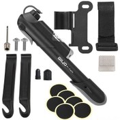 Resim Lemestar Bisiklet Lastik Tamir Seti: Presta-schrader Valfler İçin 120psı Mini Pompa, Tamir Yama Ve Araçlar 