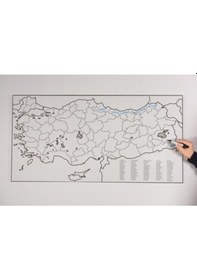 Resim Türkiye ve Dünya Haritası Set Statik Kağıt Tahta 