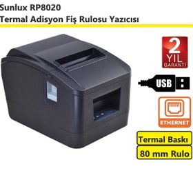 Resim Sunlux RP8020 Termal Adisyon Fiş Rulosu Yazıcısı 