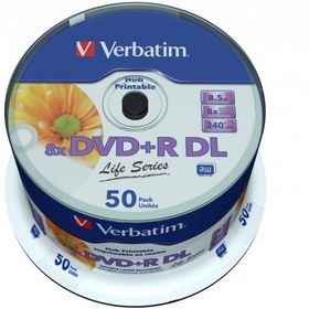 Resim Verbatim Dvd+r Dl 50'li 8.5gb 8x Yazdırılabilir 