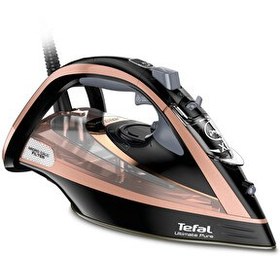 Resim TEFAL FV9845 Ultimate Pure 60 gr Sürekli ve 260 gr Şok Buharlı 3200 Watt Kireç Avcısı Buharlı Ütü 