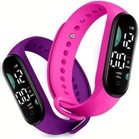 Resim Cloud011 Şarap Kırmızı Erkek Ve Kadın Led Elektronik Spor Saati Fitness Takipçi Diğer 