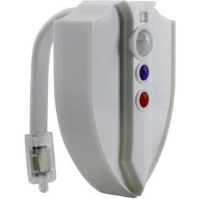 Resim Kızılötesi Hareket Sensörlü Tuvalet Ortam Işığı Otomatik Açma/kapama Titreşimsiz Klozet Kapağı Rgb Lamba Oda Dekoru Beyaz 