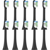 Resim Auralia Brevity Soocas X3 X3PRO X3U X5 V1 D3 Elektrikli Diş Fırçası Için 10 Adet Vakumlu Paketlenmiş Yedek Fırça Başlığı, Siyah (Yurt Dışından) 