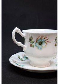 Resim Mayfair Pottery Vintage Duble Kahve Fincanı 2 Parça 160 Ml Mavi-beyaz 