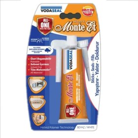 Resim Vodaseal Beyaz 50 ml Yapıştırıcı Montaj Macunu Sızdırmazlık ve Dolgu İçin Yüksek Mukavemet 