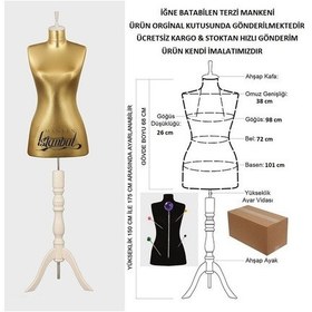 Resim Videolu Ürün-42 Beden Iğne Batabilen Terzi Mankeni Prova Mankeni 527201097 