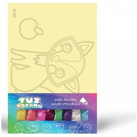 Resim Yavru Tilki Tuz Boyama Oyunu, Eğitici Aktivite, Kum Boyama Oyunu 