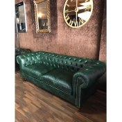 Resim 3A Mobilya 3A Natural Chesterfield Hakiki Deri 