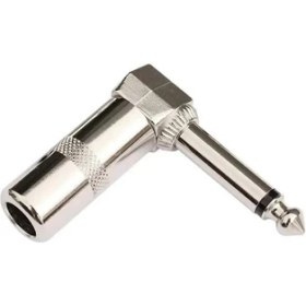 Resim 6.3 mm Mono L Tip Metal Gitar Jack 