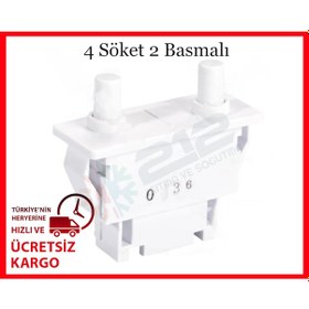Resim Beko Uyumlu D 8181 Sm Buzdolabı Kapı Butonu Düğmesi - 554822750 