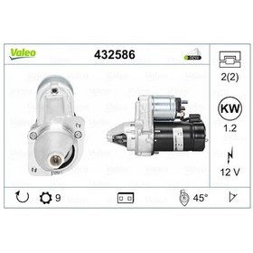 Resim Valeo 432586 Marş Motoru Komple D6Ra15 