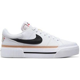 Resim Nike Court Legacy Lıft Beyaz Kadın Sneaker Dm7590-100 Beyaz 