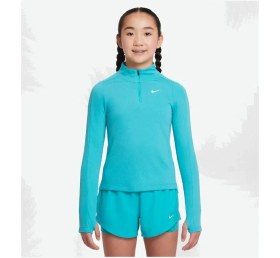 Resim FD2853 345 Nike Kız Çocuk Dri-Fit Uzun Kollu 1/4 Fermuarlı Üst Sweat 