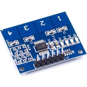Resim TTP224 4 Tuşlu-Kanallı Dokunmatik Sensör Modülü 