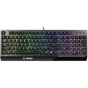 Resim Msi Vigor GK30 Usb Kablolu RGB Aydınlatmalı Türkçe Q Klavye 
