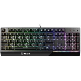 Resim Msi Vigor GK30 Usb Kablolu RGB Aydınlatmalı Türkçe Q Klavye 