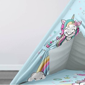 Resim instababyrooms Çocuk Oyun Çadırı Unicorn Dijital Baskılı 