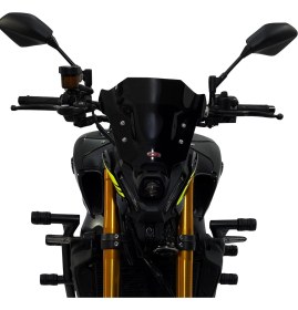 Resim GP Kompozit Yamaha MT-09 2021-2023 Uyumlu Ön Cam Şeffaf 25 cm 