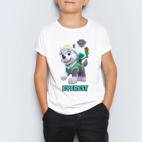 Resim Morinna Paw Patrol Everest Baskılı Çocuk Tişört T-Shirt Mr-10 