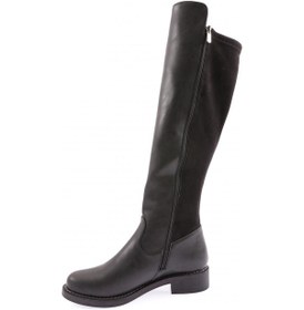 Resim Dgn 615-22k Kadin Fermuarli Knee High Çizme 615-2121-R4864 Siyah 