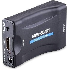 Resim Hdmı To Scart Av Çevirici 4363P Dönüştürücü Skart Adaptor Convert 