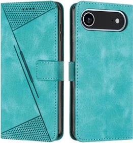 Resim İphone Uyumlu 17 Air Cüzdan Kartlık Standlı Pu Deri Kapak 