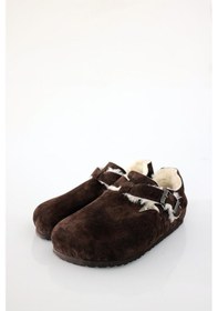 Resim Kahverengi Süet Sabo Ayakkabı 24381 Kahverengi 