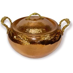 Resim Efemir Dövme Bakır Trabzon Güveci 22 cm 