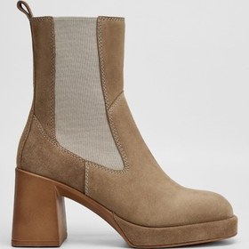 Resim Valmenti Kadın Bej Süet Hakiki Deri Casual Bot 957 40603 Bn Bot Sk23/24 Bej 