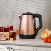 Resim AboutThePerfect Paslanmaz Çelik Su Isıtıcı, Rose Gold, Elektrikli Kettle, Şık ve Pratik Tasarım 