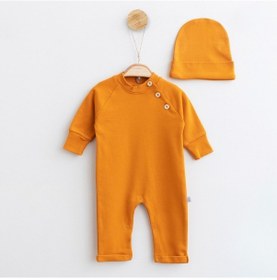 Resim Wera Baby Reglan Kollu Tulum Yenidoğan 2 'li Set Hardal 