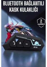 Resim Kask Kulaklık Bluetooth Motosiklet Kulaklık Intercom Su Geçirmez - Lisinya 