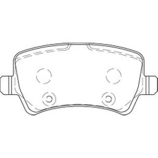 Resim Bosch Fren Balatası Arka 106Mm Galaxy 2.0 06 