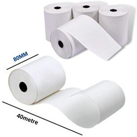 Resim Tekamo 80x40 Termal Adisyon Yazıcı Kağıdı Rulosu 10 Adet 1 Paket 